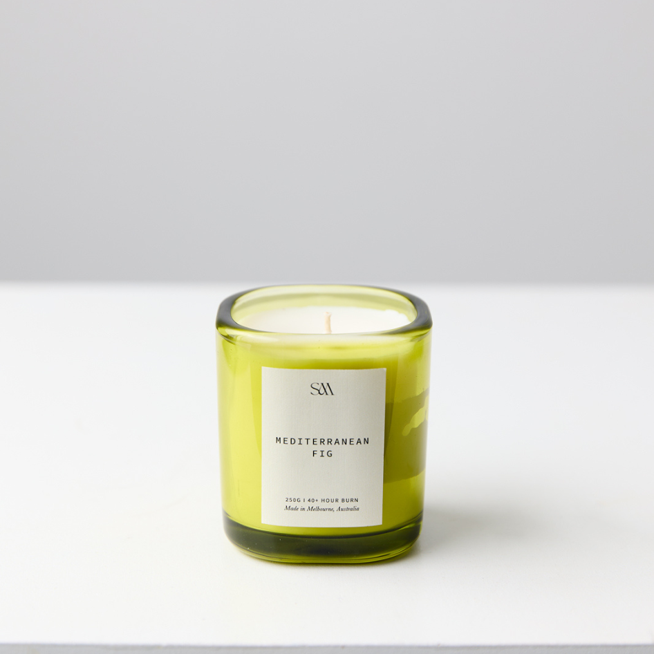 Mediterranean Fig Signature Scented Candle (Light Green)