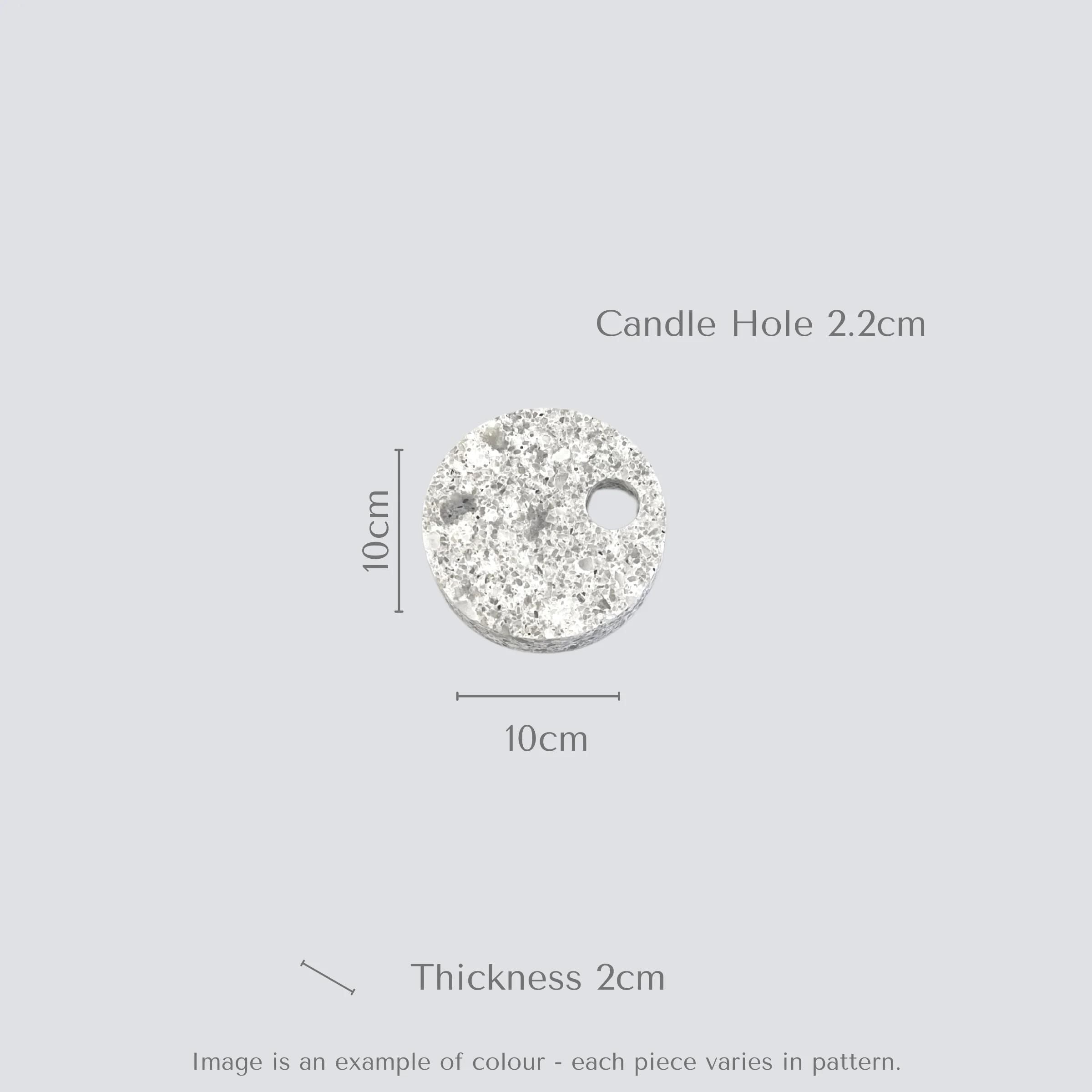 Atlantic Salt™ Quartz Round Single Candle Holder | Aureliia Collection