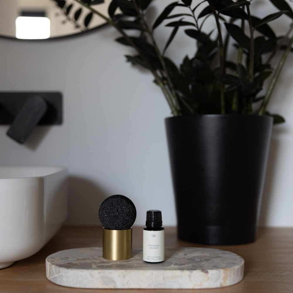 Peppered Orchid Brass Scented Diffuser