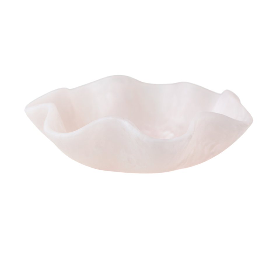 Resin Salad Bowl Flower Pink