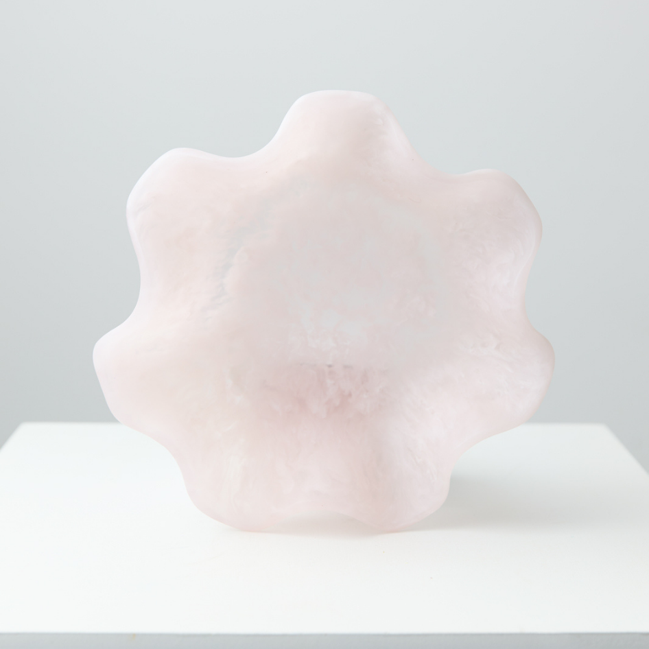 Resin Salad Bowl Flower Pink