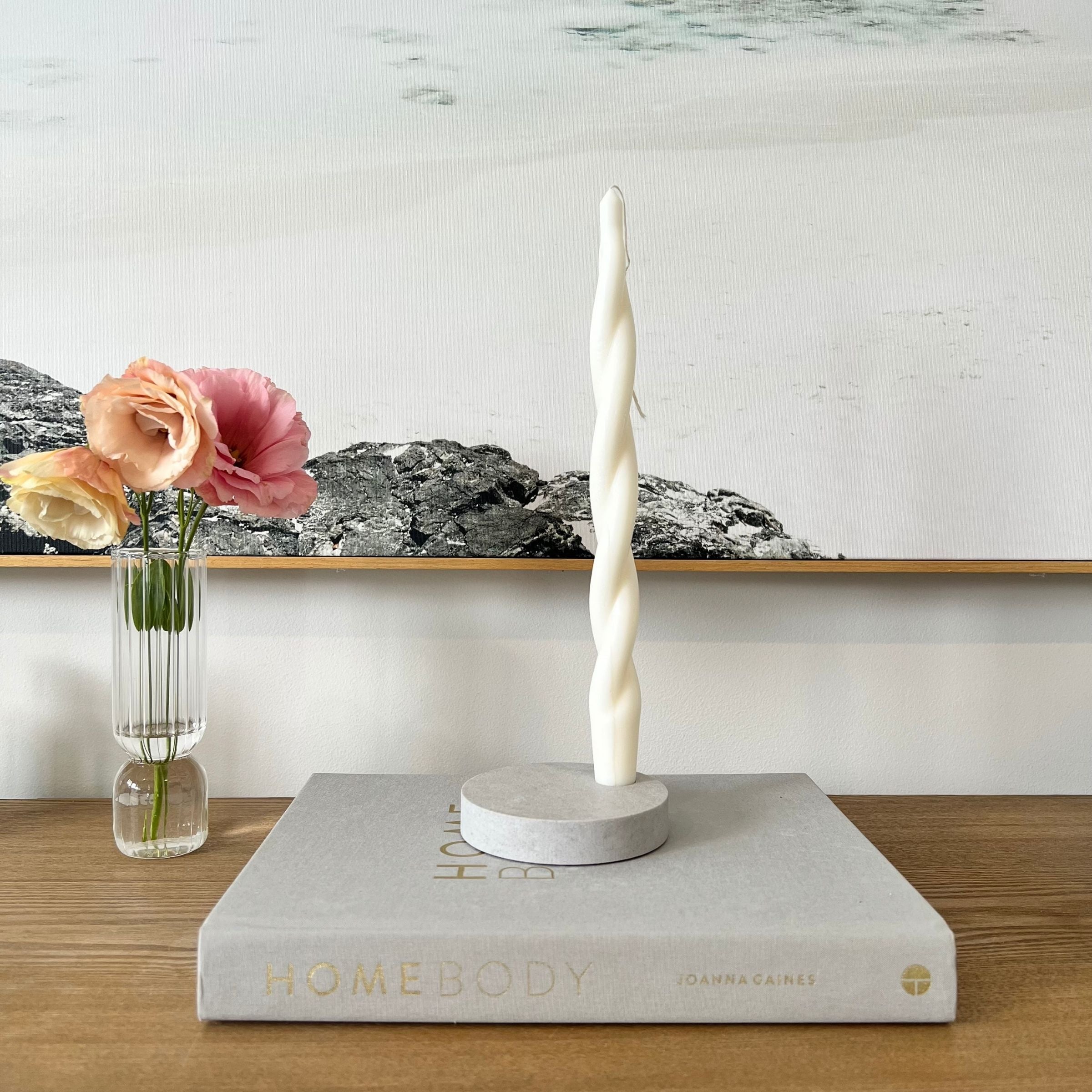 Airy Concrete™ Quartz Round Single Candle Holder | Aureliia Collection | Candle Holder | Accessories, Aureliia Collection, Candle Holder, Candle Holders, Candle Tray, Candle Trays, htf_exclude | Aureliia Collection