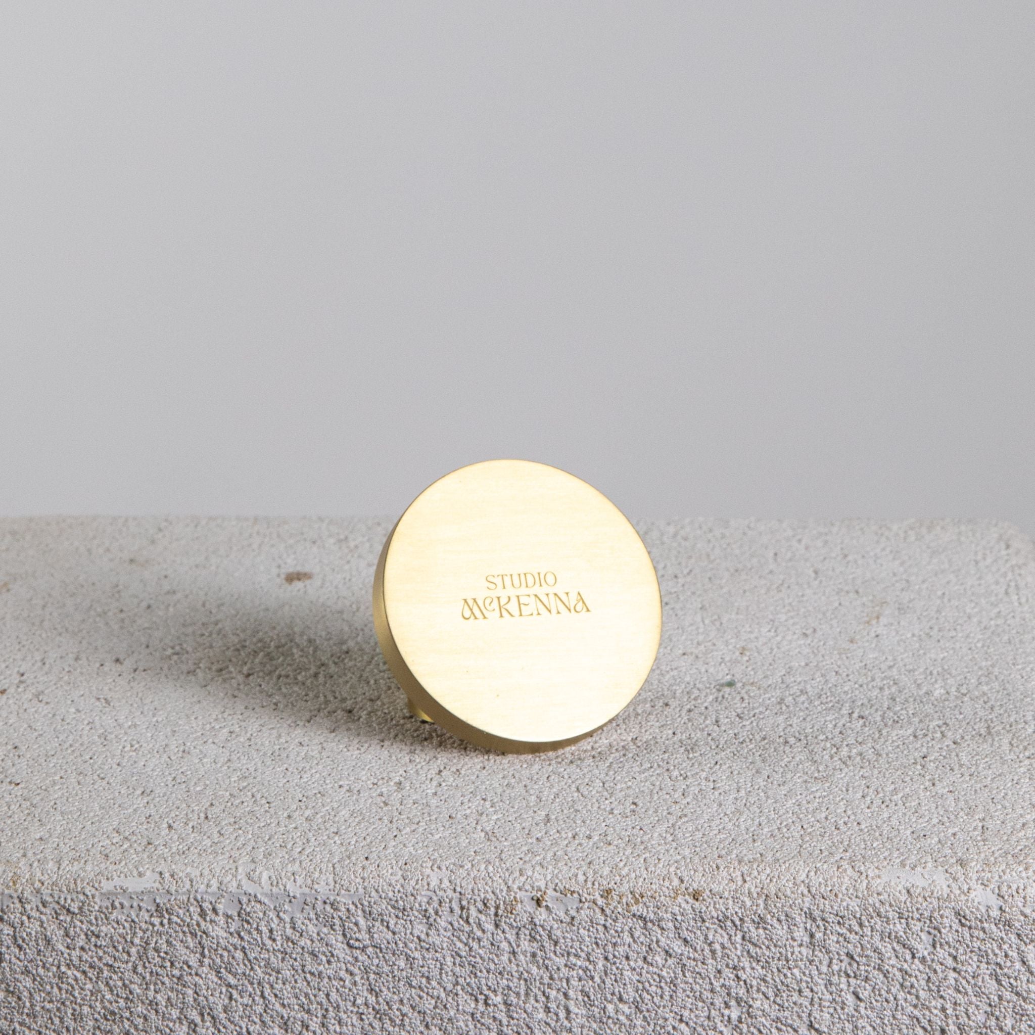 Brass Candle Plate