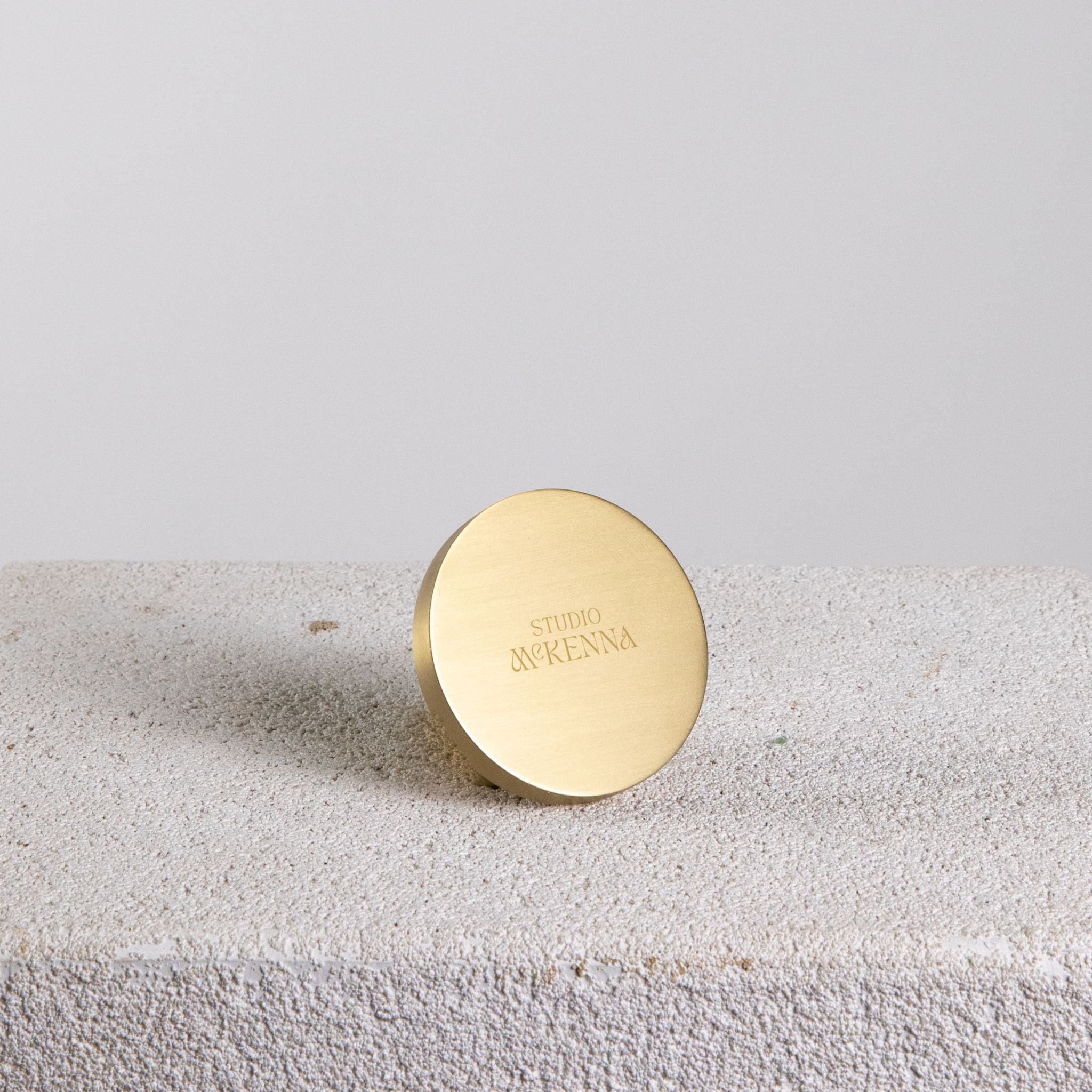 Brass Candle Plate