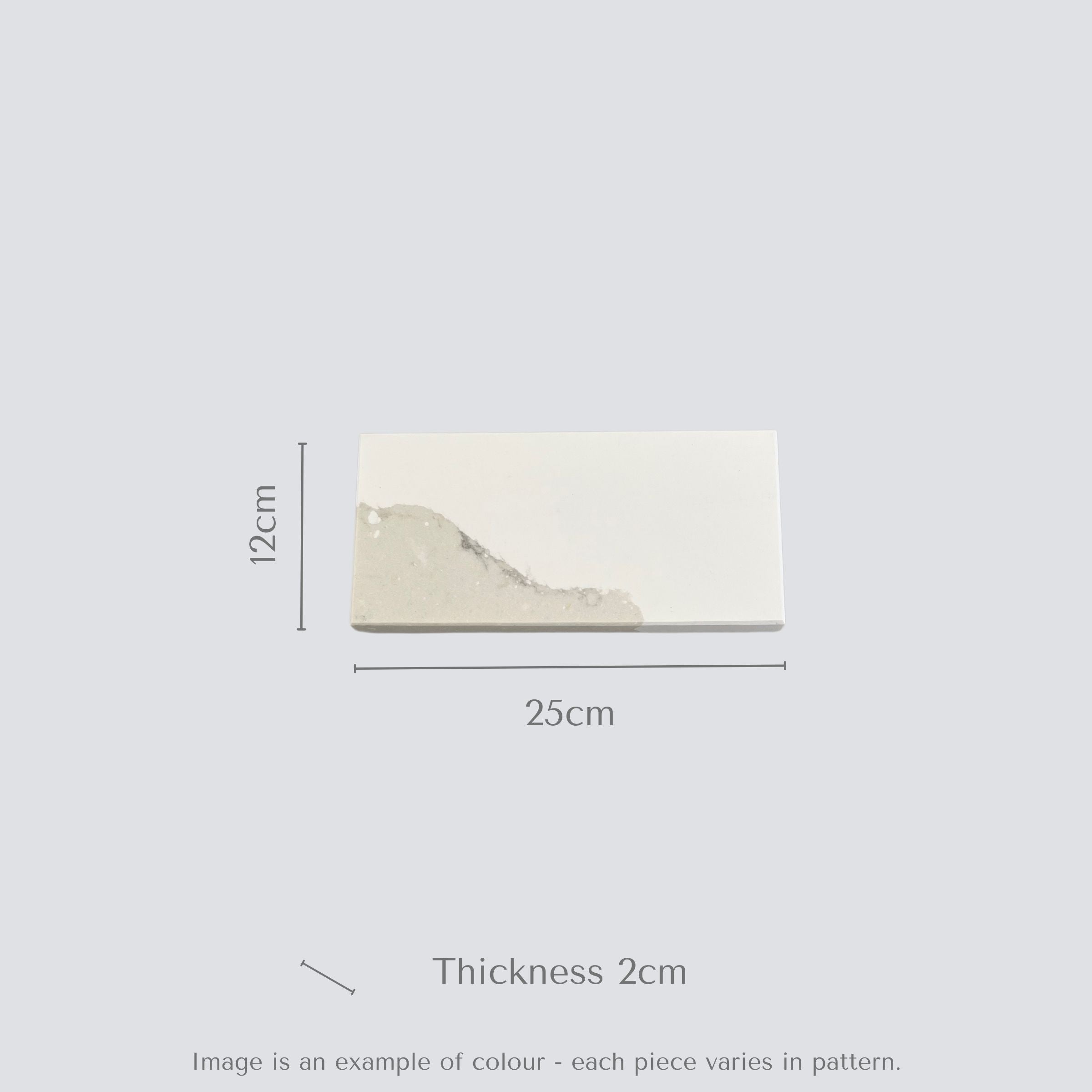 Calacatta Maximus™ Quartz Rectangle Candle Tray | Aureliia Collection