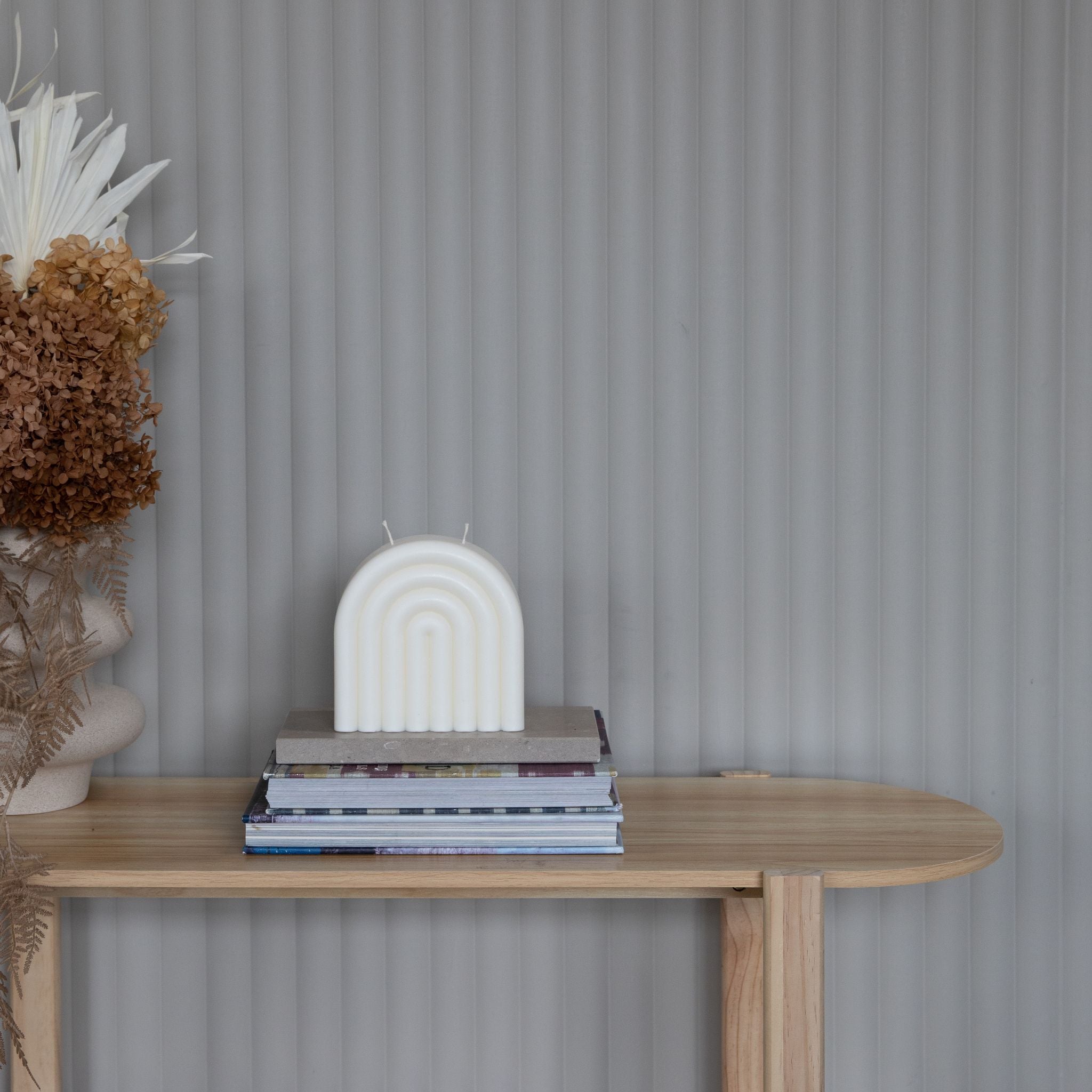 Rainbow Arch Sculptural Soy Wax Candle Large