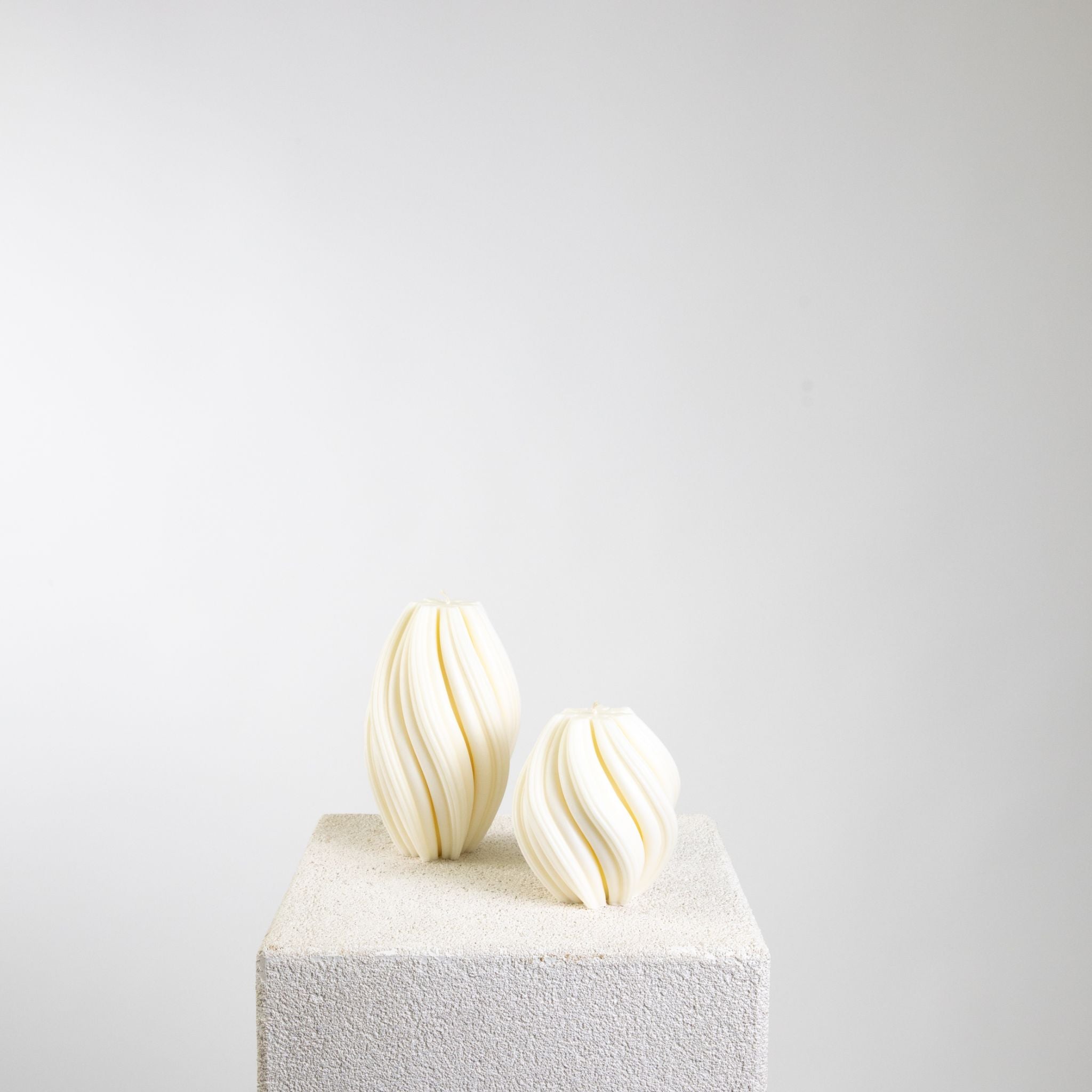 Swirl Sculptural Soy Wax Candle Collection