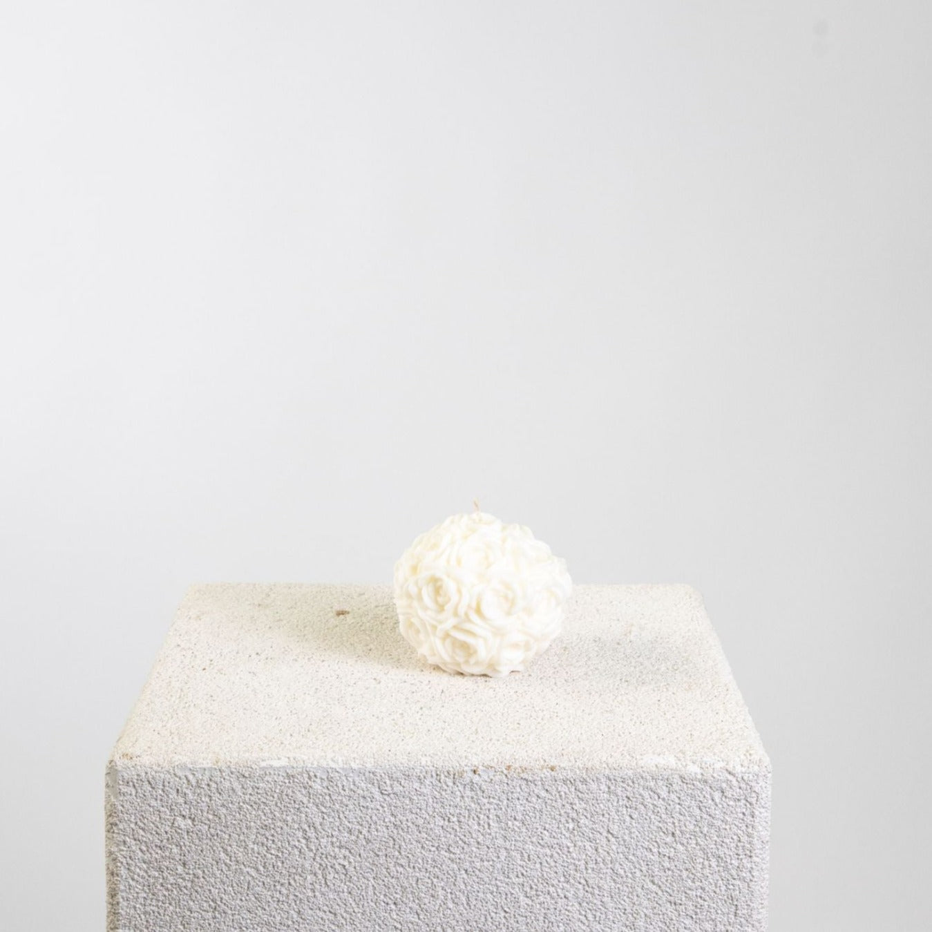 Rose Ball Sculptural Soy Wax Candle Jumbo