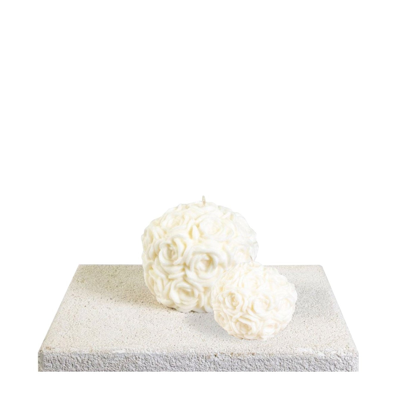 Rose Ball Sculptural Soy Wax Candle Jumbo