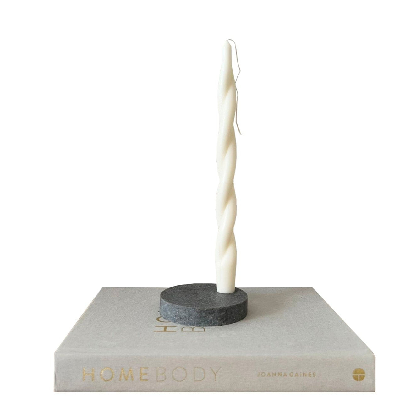Rugged Concrete™ Quartz Round Single Candle Holder | Aureliia Collection