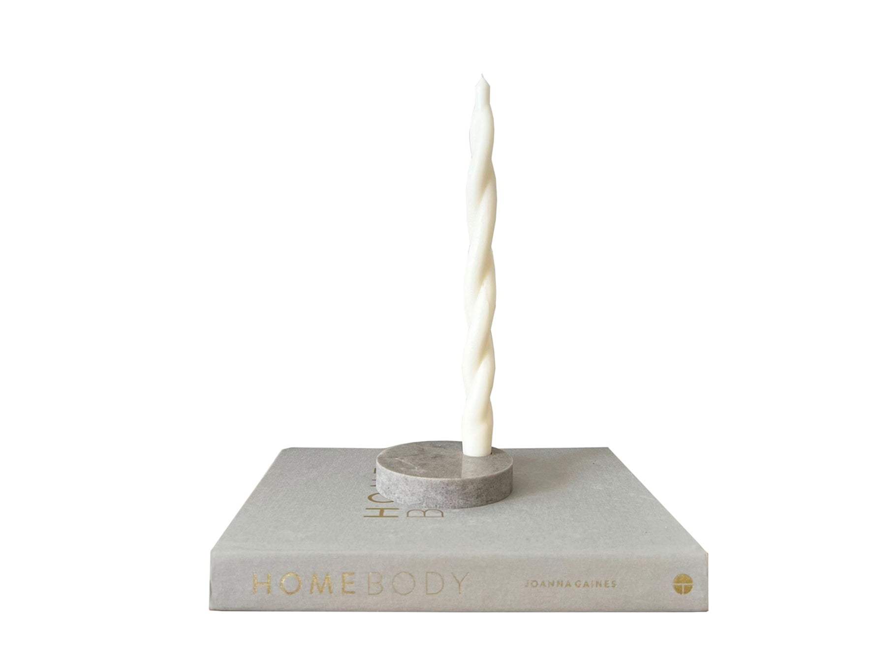 Symphony Grey™ Quartz Round Single Candle Holder | Aureliia Collection