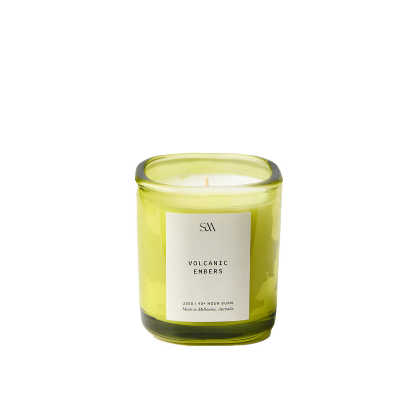 Volcanic Embers Signature Scented Candle (Light Green)
