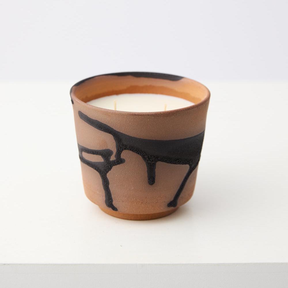 Red Santal Lahar Scented Candle - Round