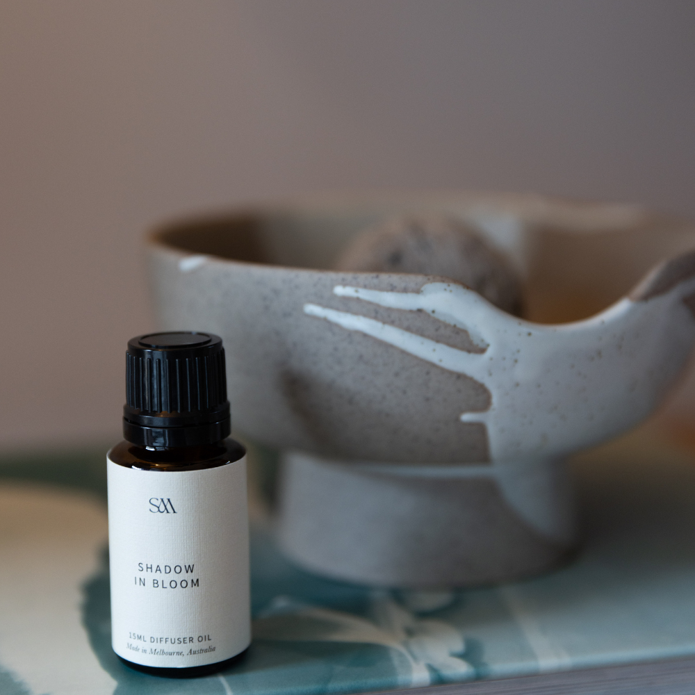 Studio McKenna Lunara Diffuser styled on shelf