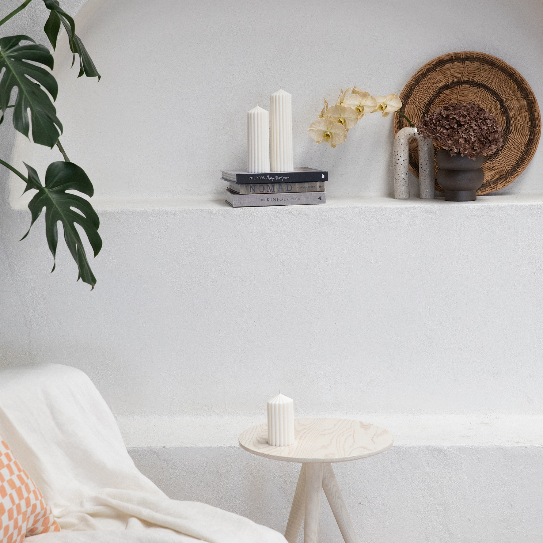 Big Top Ribbed Soy Wax Statement Pillar Candle Large