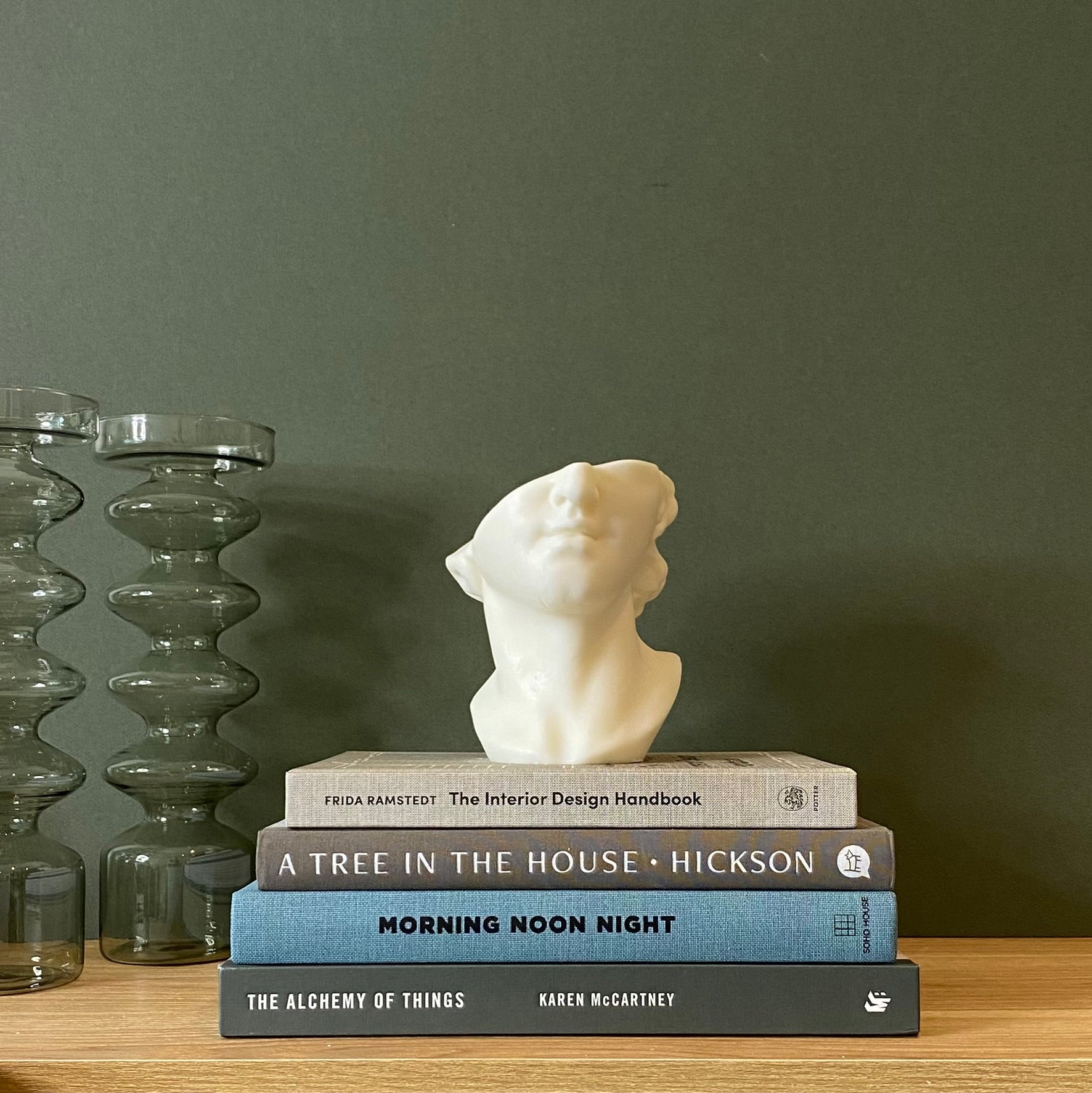 Fragmentary Colossal Bust Sculptural Soy Wax Candle