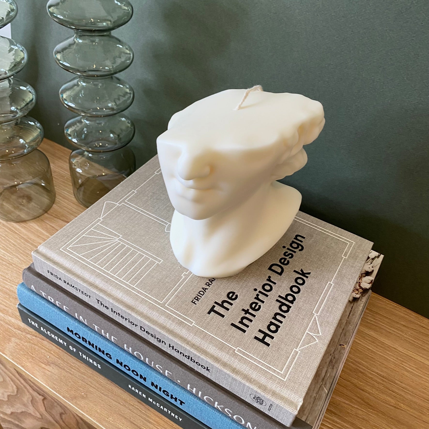 Fragmentary Colossal Bust Sculptural Soy Wax Candle