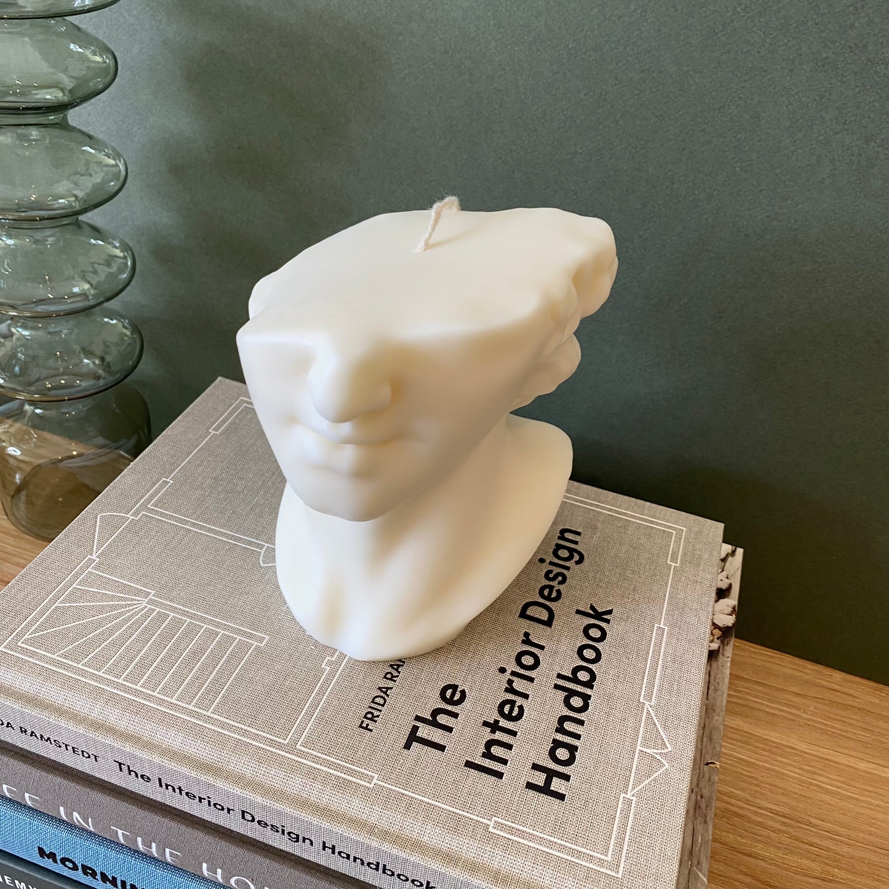 Fragmentary Colossal Bust Sculptural Soy Wax Candle