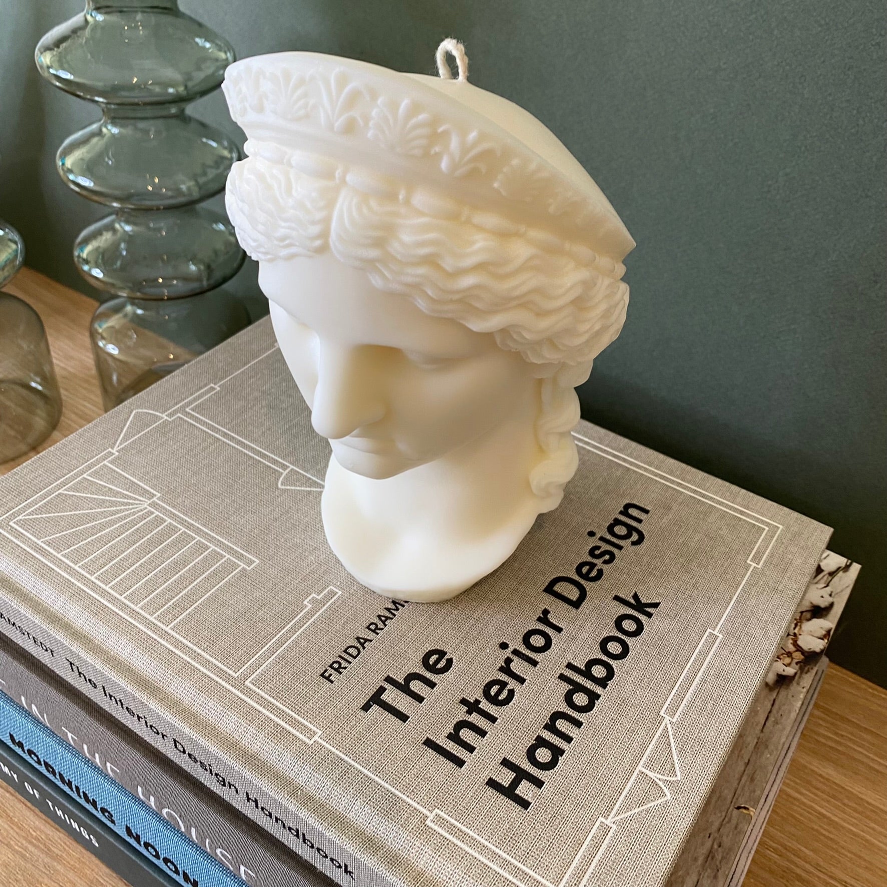 Hera Bust Sculptural Soy Wax Candle