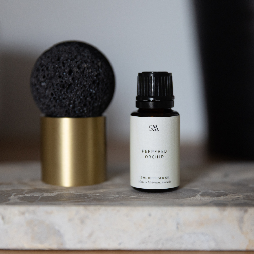 Peppered Orchid Brass Scented Diffuser