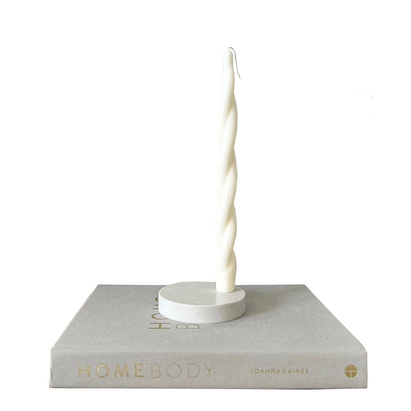 Alpine Mist™ Quartz Round Single Candle Holder | Aureliia Collection