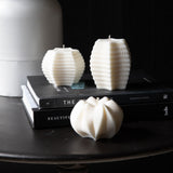 Audrey Sculptural White Soy Wax Candle