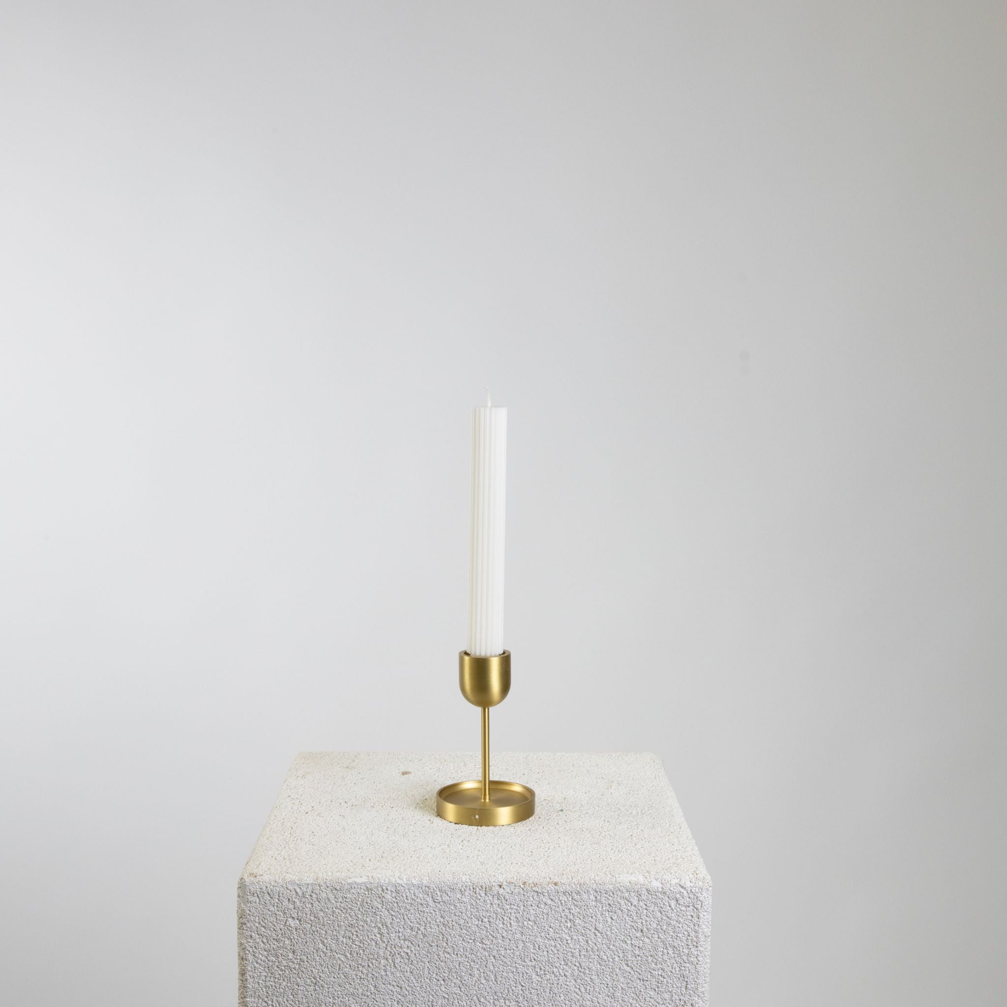 Three Way Tall Brass Candle Holder