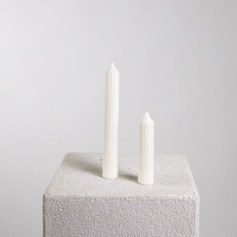 Chunky Rib Pillar Soy Wax Candle