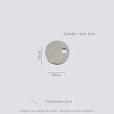 Clamshell™ Quartz Round Single Candle Holder | Aureliia Collection