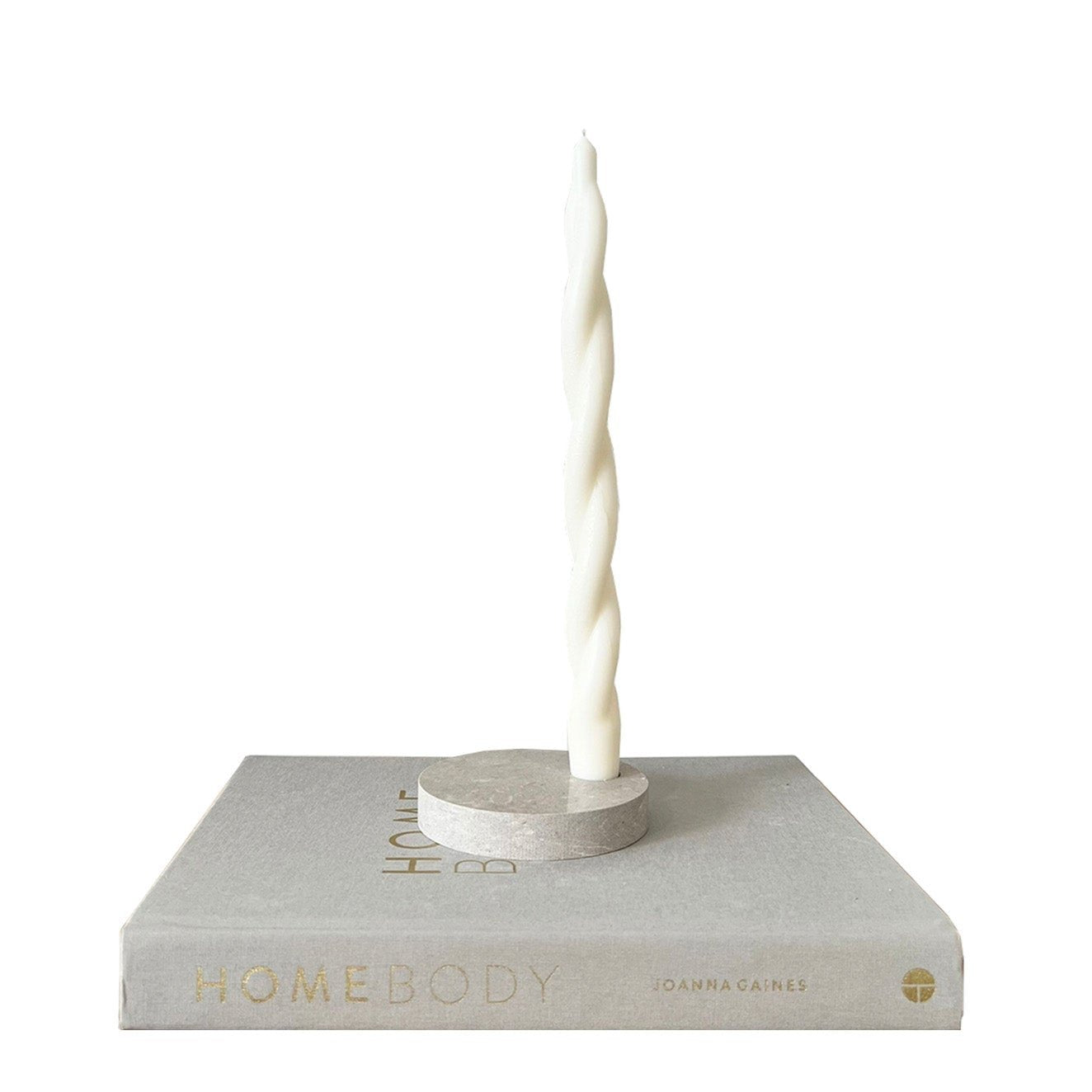 Clamshell™ Quartz Round Single Candle Holder | Aureliia Collection