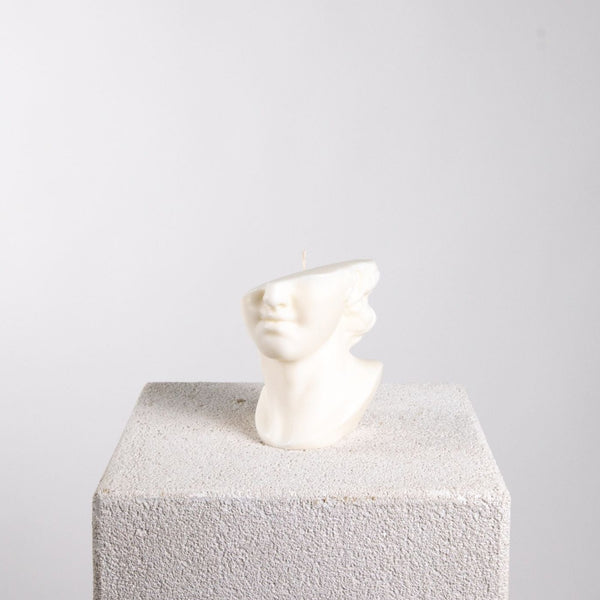 Fragmentary Colossal Bust Sculptural Soy Wax Candle