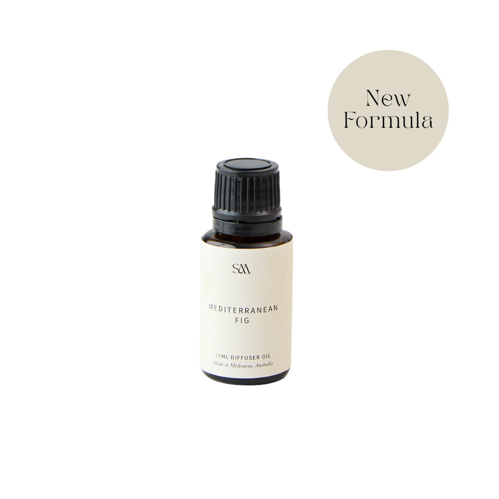 Studio McKenna Mediterranean Fig Fragrance Oil in amber glass bottle with minimalist label