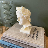 Apollo Bust Sculptural White Soy Wax Candle