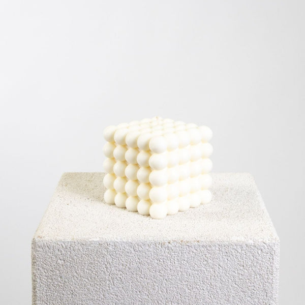 No. 125 Bubble Jumbo Cube Sculptural Soy Wax Candle | Bubble, Candle | Studio McKenna
