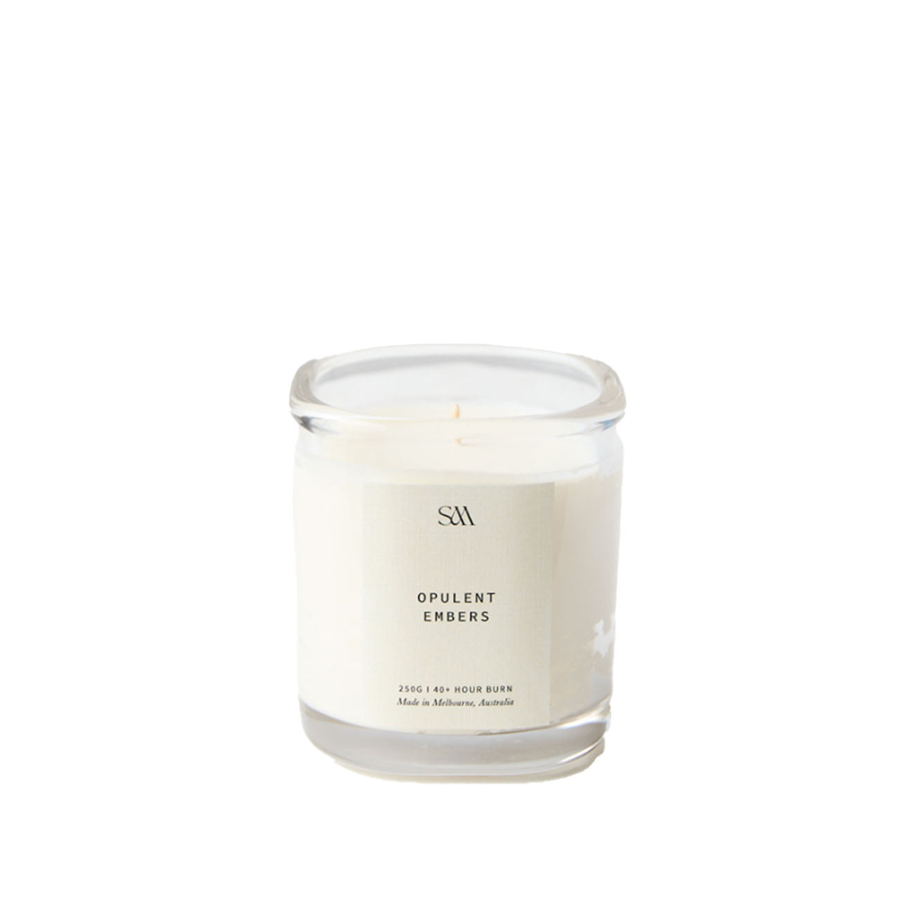 Opulent Embers 250g Signature Scented Candle (Clear)