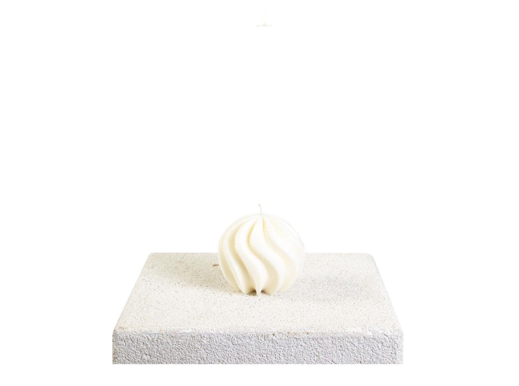 Orange Swirl Sculptural Soy Wax Candle