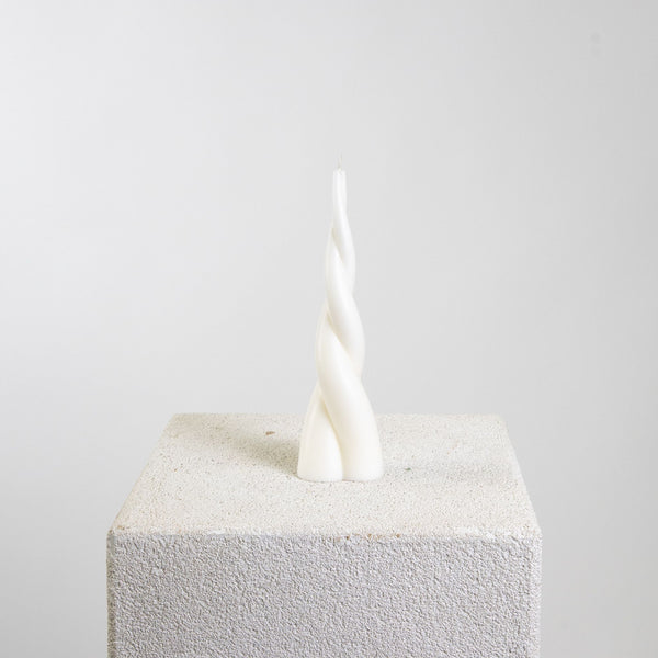 Rattan Twist Soy Wax Pillar Candle | Candle, Decor, Faire, Statement Pillar | Studio McKenna