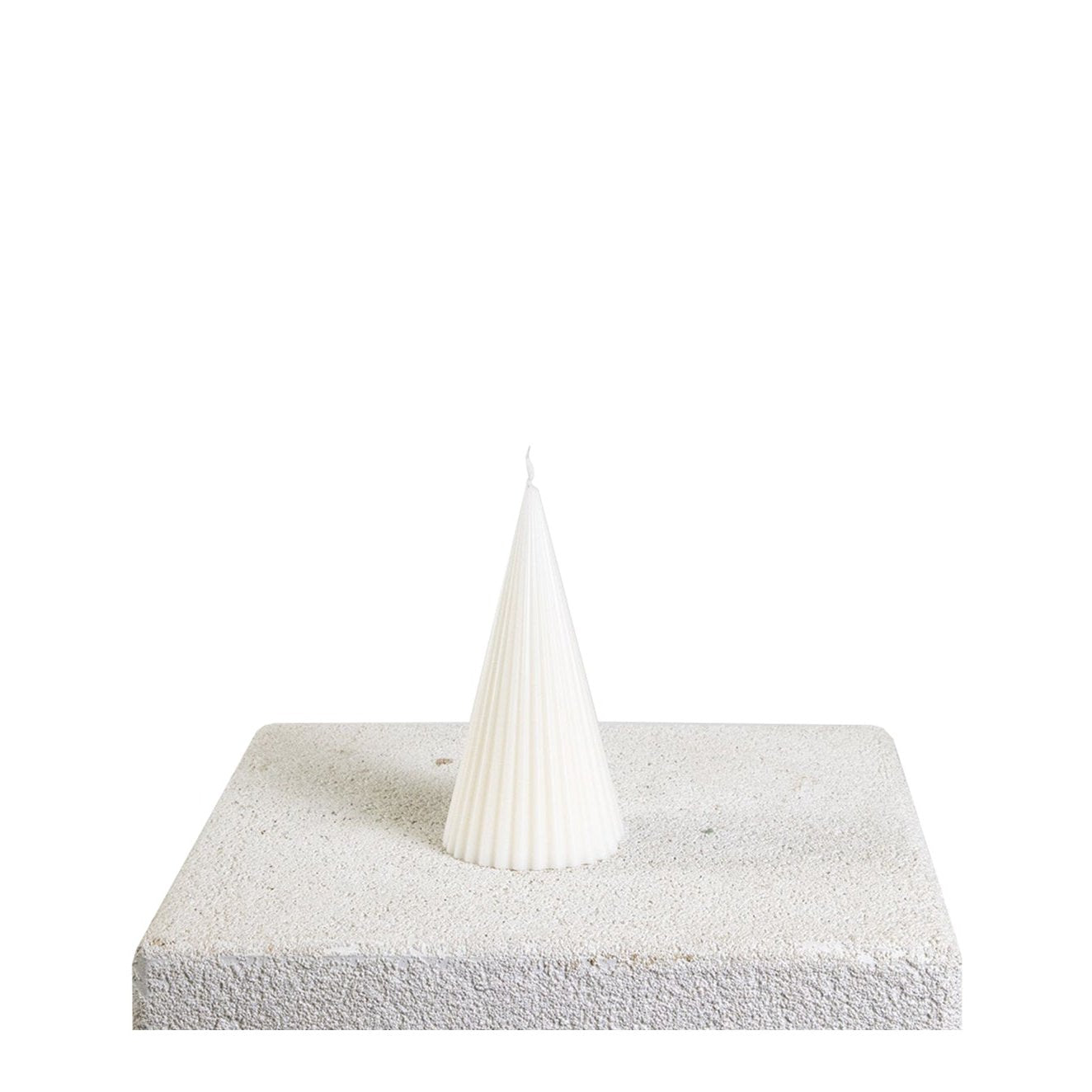 Ribbed Cone Sculptural Soy Wax Candle