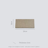 Shitake™ Quartz Rectangle Candle Tray | Aureliia Collection