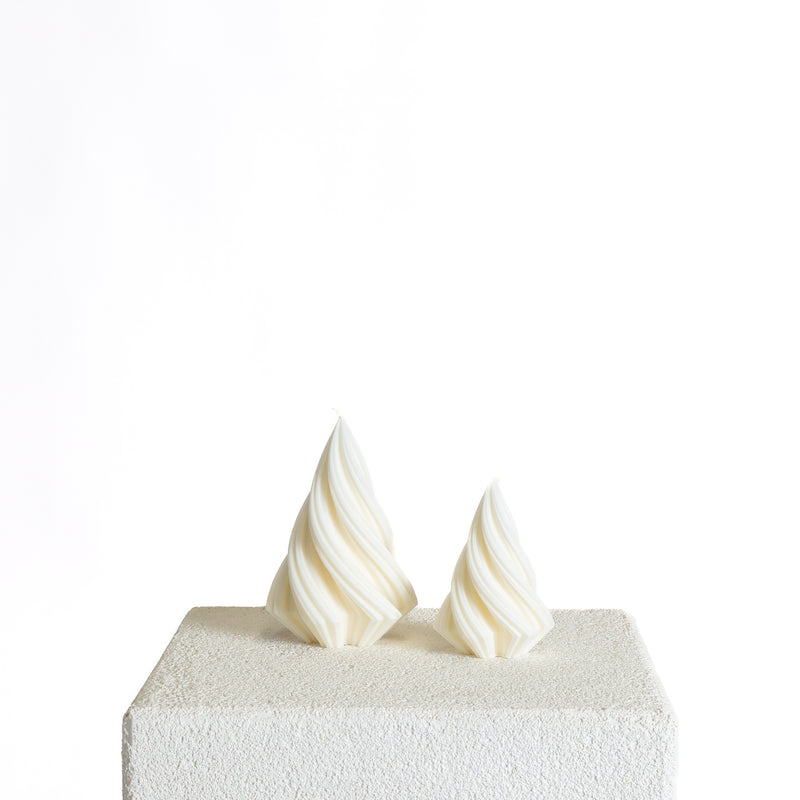 Swirl Christmas Tree Sculptural Soy Wax Candle | Candle, Christmas | Studio McKenna