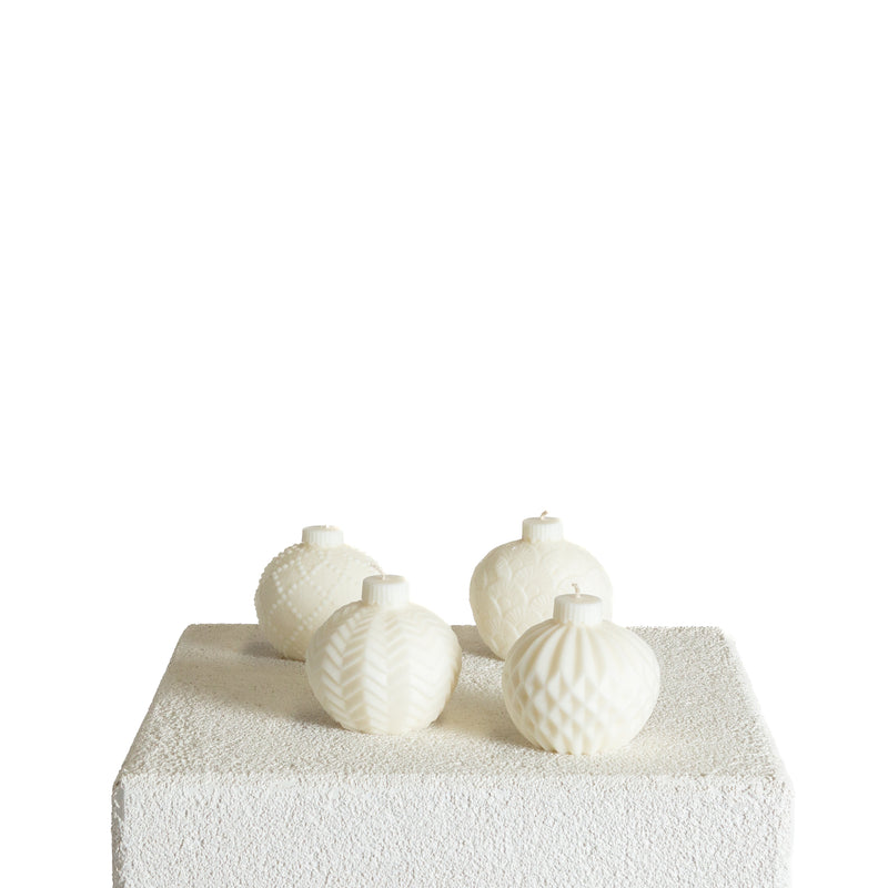 Christmas Bauble Sculptural Soy Wax Candle Collection