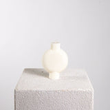 Bulb Vase Sculptural White Soy Wax Candle