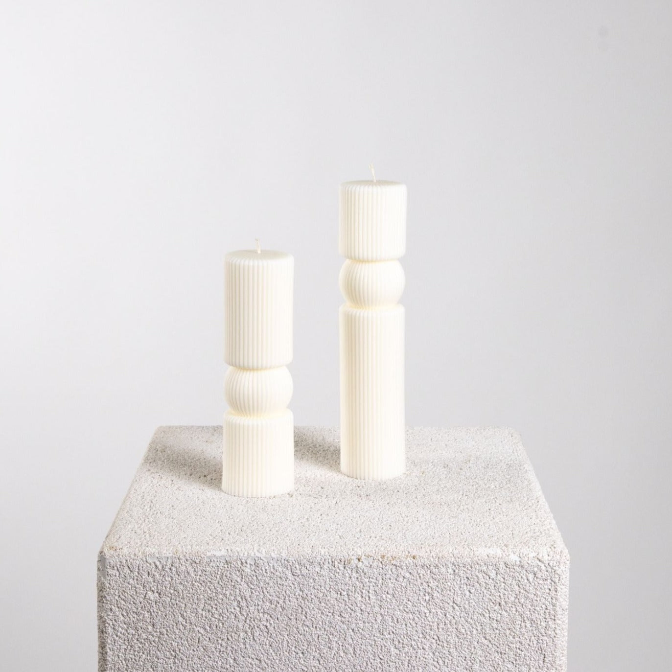 Jessie Sculptural Soy Wax Candle Collection | Candle, Decor, Ridge, Statement Pillar | Studio McKenna
