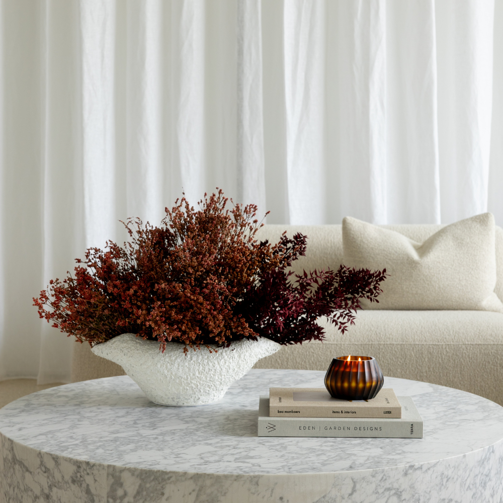 The Foundry x Studio McKenna - Aura Amber Scented Candle in Volcanic Embers