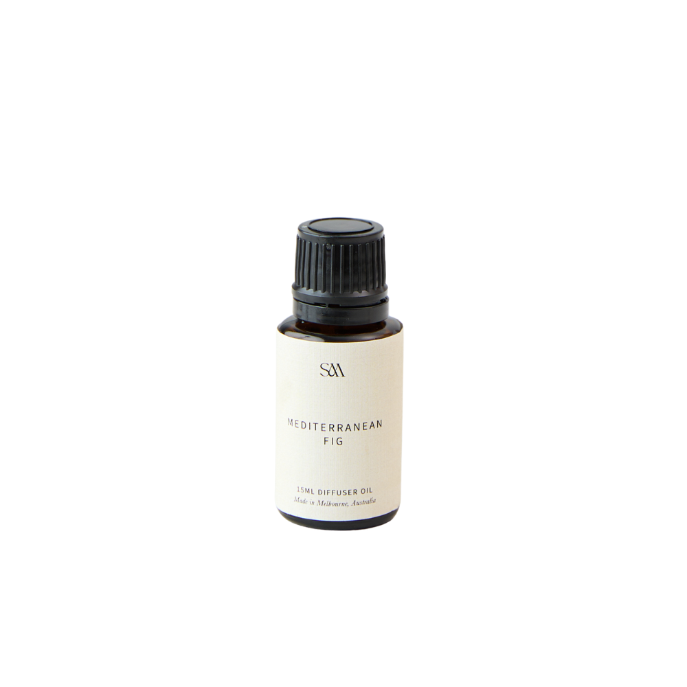 Studio McKenna Mediterranean Fig Fragrance Oil in amber glass bottle with minimalist label