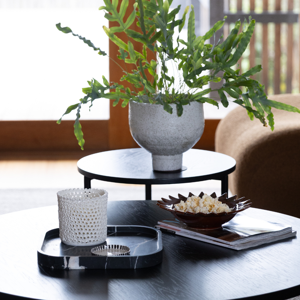 Coralite Ivory Candle by The Foundry × Studio McKenna in hand-finished ceramic vessel, uniquely elegant