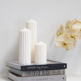 Big Top Ribbed Soy Wax Statement Pillar Candle