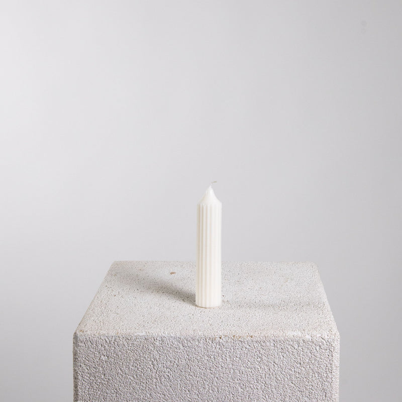 Chunky Rib Pillar Soy Wax Candle | Candle, Ridge, Statement Pillar | Studio McKenna