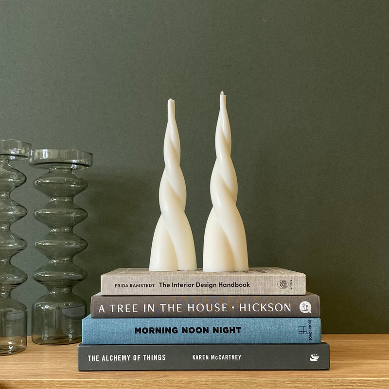 Rattan Twist Soy Wax Pillar Candle