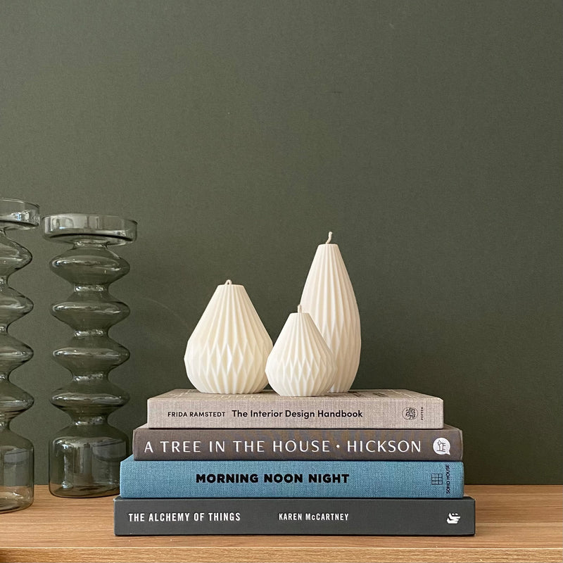 Origami Pear Sculptural Soy Wax Candle Collection